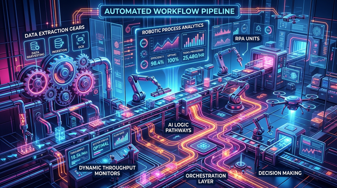 AI-Powered Automation & Robotic Process Pipelines - Krishkalp Technologies